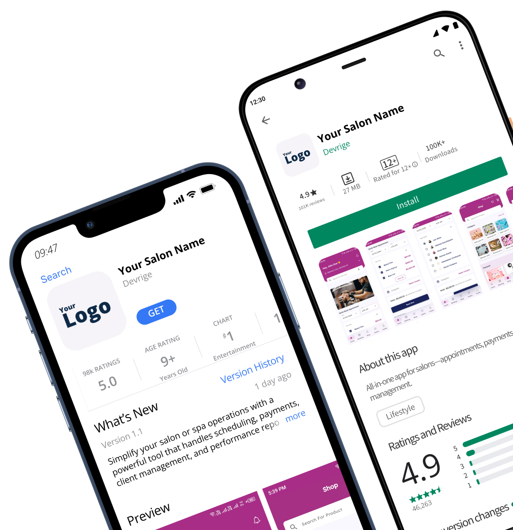 Salon App Preview